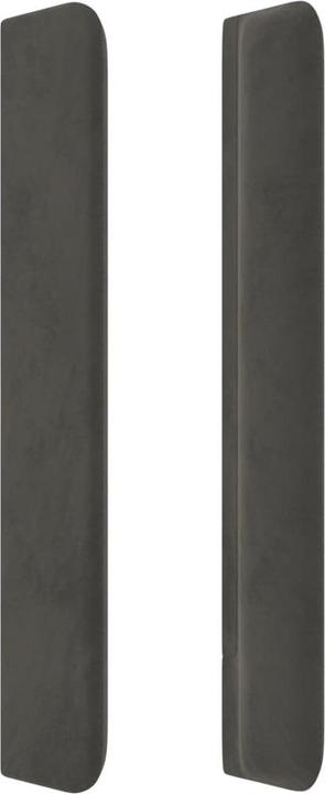 Image du produit VidaXL Kopfteil mit Ohren Dunkelgrau 203x16x118/128 cm Samt,Farbe (203 x 16 x 128 cm)