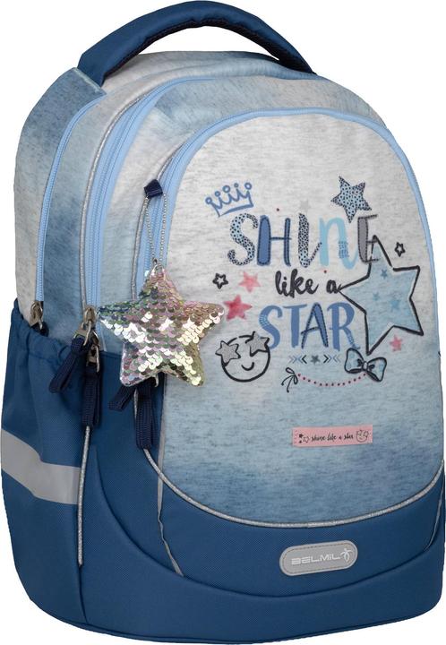 Produktbild Belmil Leisure Plus Schulrucksack mit Brustgurt "Shine like a Star Jean (19 l)