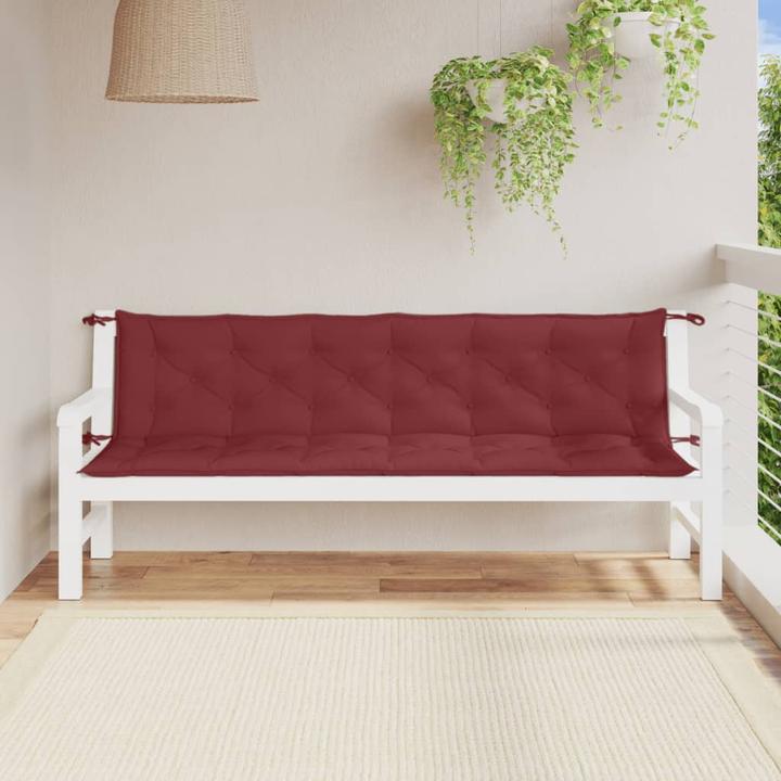 Immagine prodotto VidaXL Cuscini per panca da giardino 2 pezzi in tessuto (200 x 50 x 7 cm)