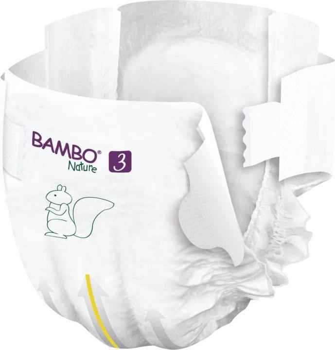 Actual product image Bambo Organic diapers Midi (Size 3, Pack, 28 Piece)