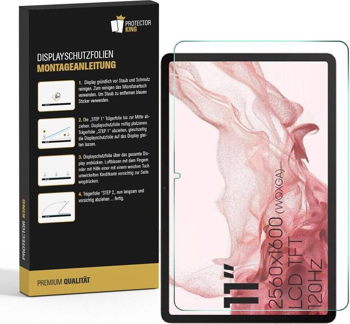Actual product image Protectorking 4x Premium screen protector 3D CLEAR (4 Piece, Galaxy Tab S8)