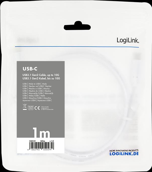 Immagine prodotto LogiLink CU0131 (1 m, USB 3.1, 60 W)