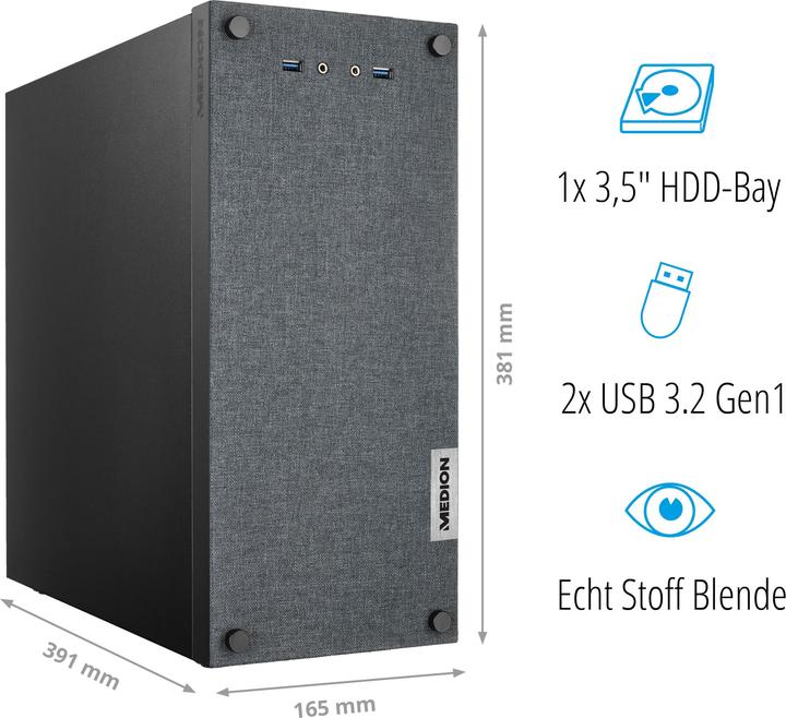 Actual product image Medion Akoya E62003 (Intel Core i5-12400, 8 GB, 256 GB, UHD Graphics 730)