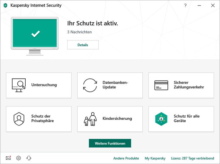 Produktbild Kaspersky Internet Security 2019 Limited Edition (2 User, 12 Monate)