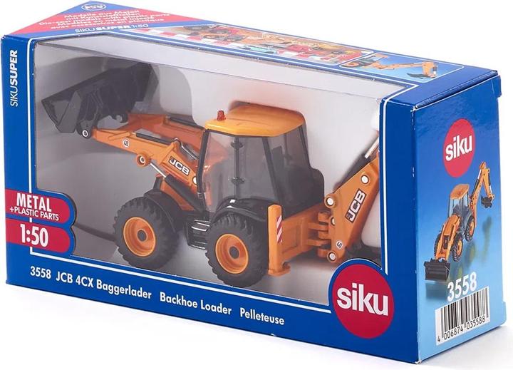 Actual product image Siku JCB 4CX Backhoe loader