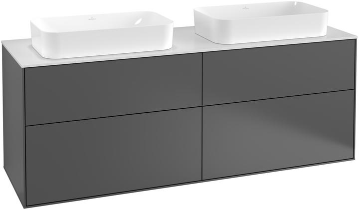 Produktbild Villeroy & Boch Villeroy und Boch Finion Waschtischunterschrank F7100, 1600x603x501mm, Abdeckplatte White Matt