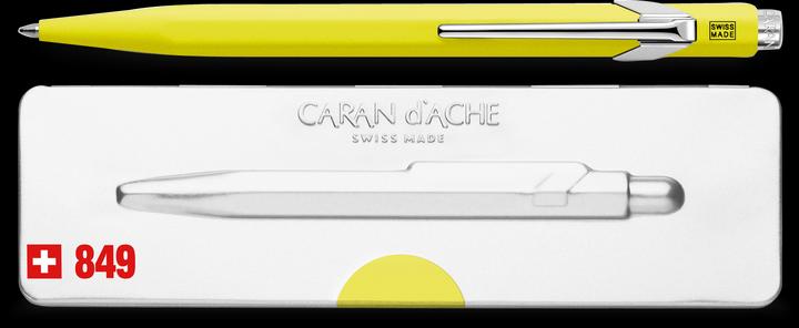 Actual product image Caran d'Ache 849 Fluo mit Etui (Yellow, 1 x)