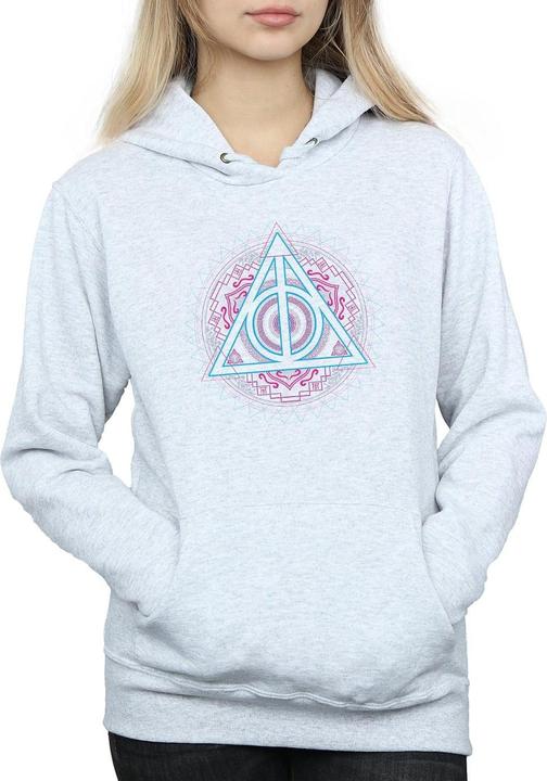 Produktbild Neon Deathly Hallows Kapuzenpullover (L)