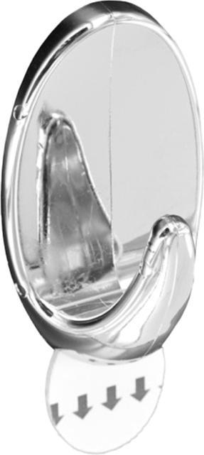 Actual product image Securit Oval Stick On Hooks (Pack of 3)