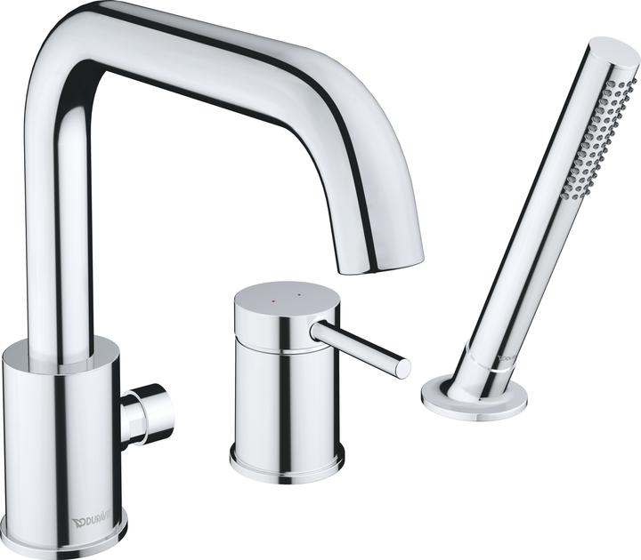 Produktbild Duravit Circle 3-Loch Wannenarmatur, Ausladung 215 mm, Wannenrandmontage, Chrom, CE5260000010