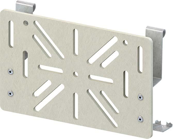 Actual product image Niedax NIE MP 110 GRP mounting plate snap-on mount. clamps,110mm,pressed