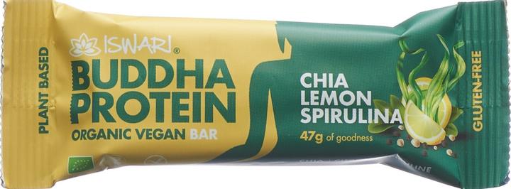 Actual product image Iswari Buddha Energy Organic Chia & Lemon & Spirulina Bar (47g) (1 pcs., 47 g)