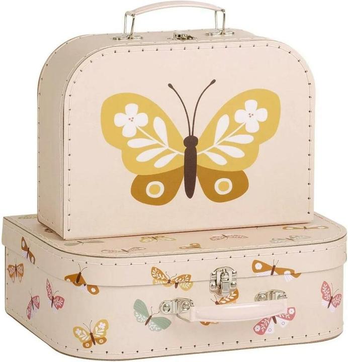 Actual product image A Little Lovely Company Butterflies suitcase set
