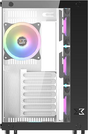 Image du produit Xigmatek Boitier Moyen Tour ATX compatible Aquarius Plus RGB avec panneaux vitrés (Blanc) (mATX, Mini-ITX, ATX)
