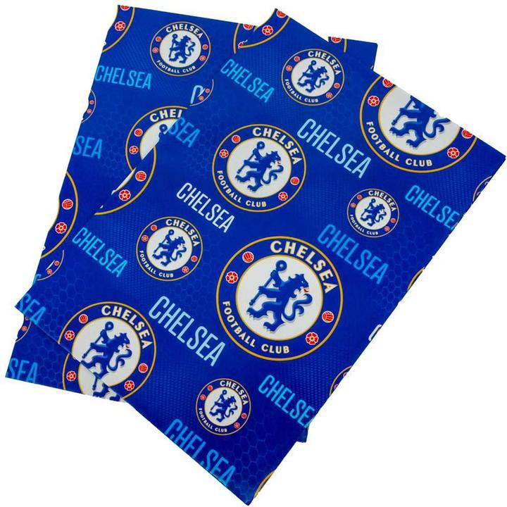 Immagine prodotto Chelsea FC Aufschrift Geschenkpapier (Carta da regalo, 2 x)