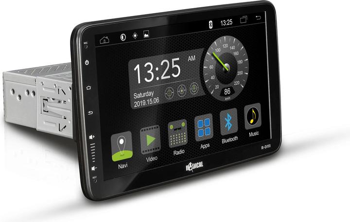 Actual product image Radical R-D111 1-DIN (Android car, Apple Carplay)