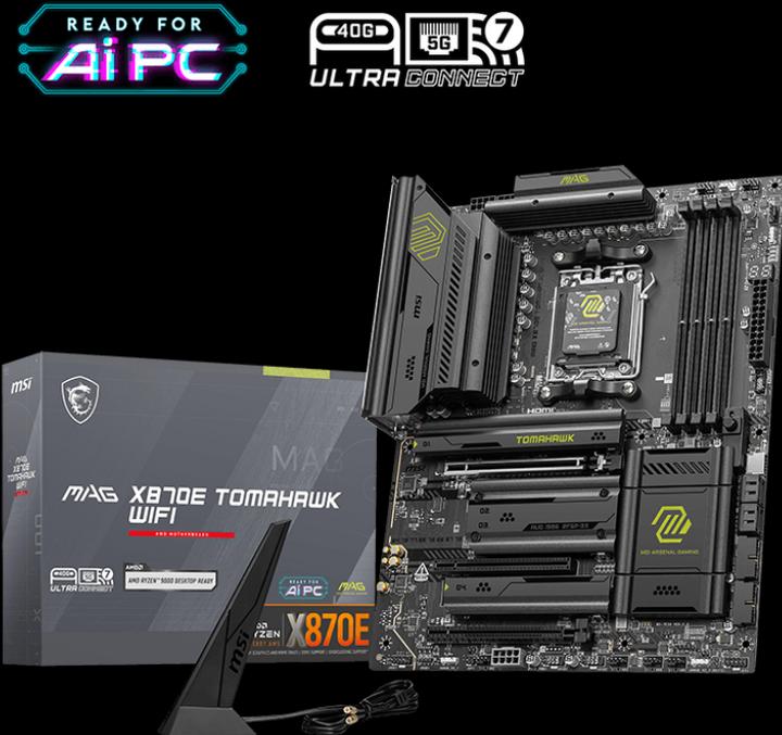 Actual product image MSI MAG X870E TOMAHAWK WiFi (AM5, AMD X870E, ATX)