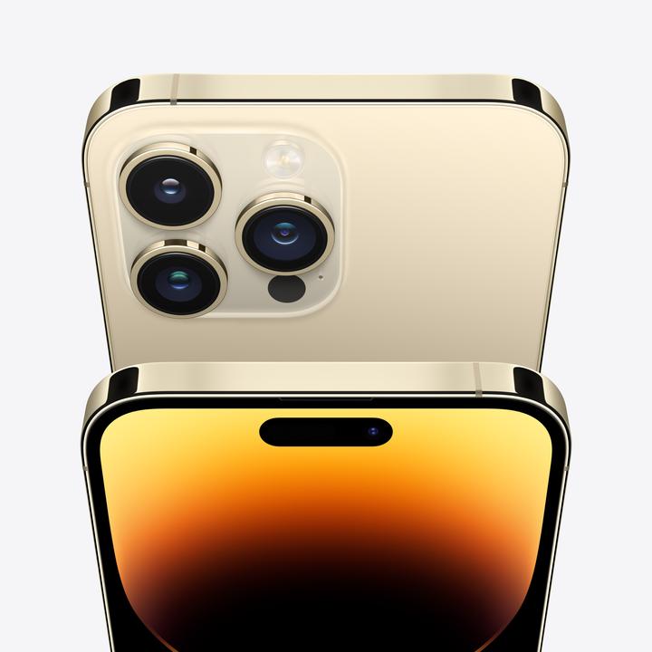 Produktbild Apple iPhone 14 Pro (128 GB, Gold, 6.10", SIM + eSIM, 48 Mpx, 5G)