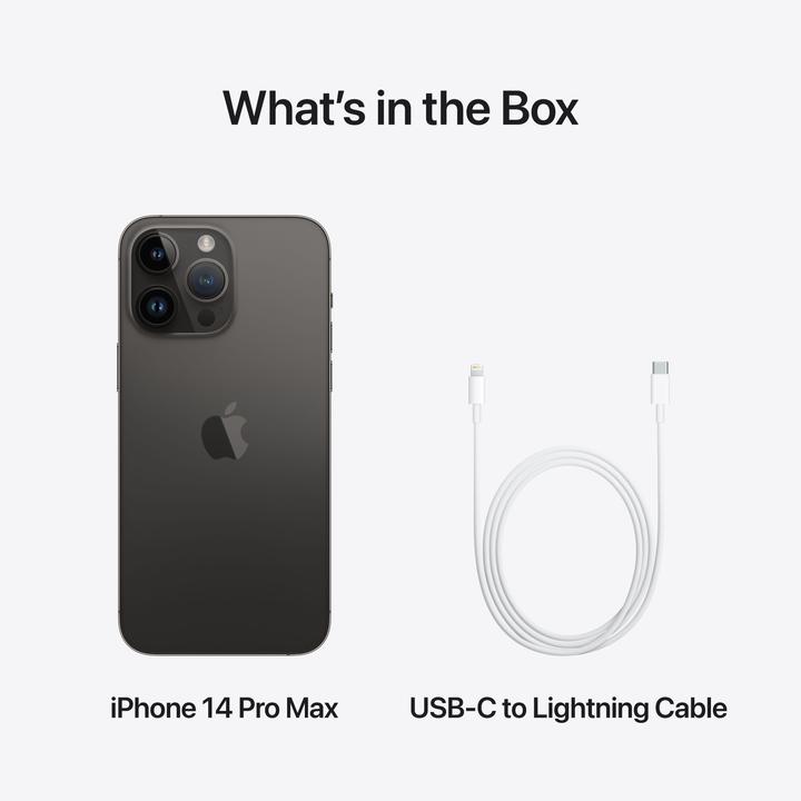 Produktbild Apple iPhone 14 Pro Max (512 GB, Space Black, 6.70", SIM + eSIM, 48 Mpx, 5G)