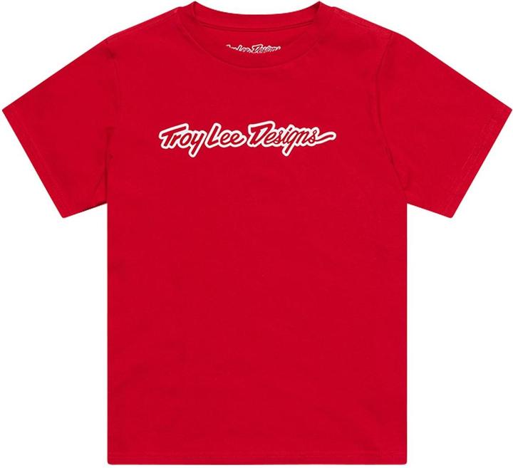 Troy Lee Designs T-Shirt, Signature, team red, youth S (S)