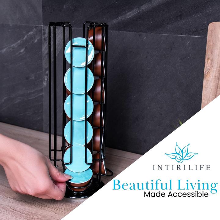 Actual product image Intirilife Kaffee Kapselhalter kompatibel mit Dolce Gusto Kapseln (24 Stück)