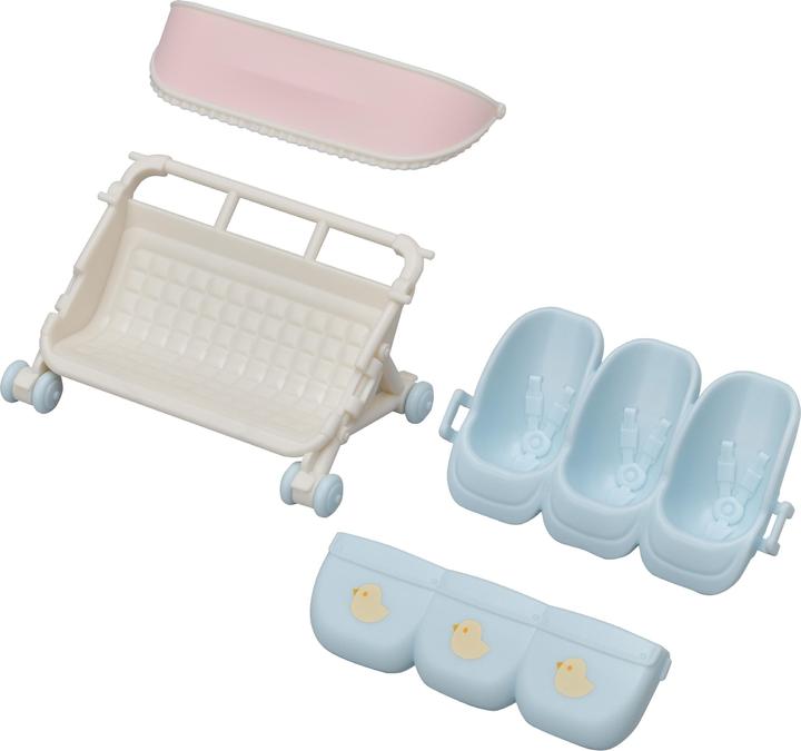 Actual product image Sylvanian Families Triplets Stroller