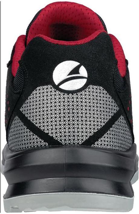 Actual product image Albatros Safety shoe GRID LOW size 44 black/red S3 SRC EN ISO 20345:2011 microfibre/textile fabric (S3, 44)
