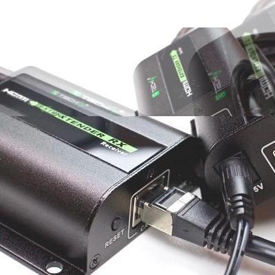 Image du produit Techly Extender HDMI via câble Cat RJ45 (0.07 m, HDMI)
