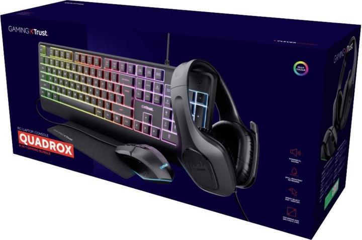 Actual product image Trust GXT 792 Quadrox 4-in-1 Gaming Bundle (US, Cable)