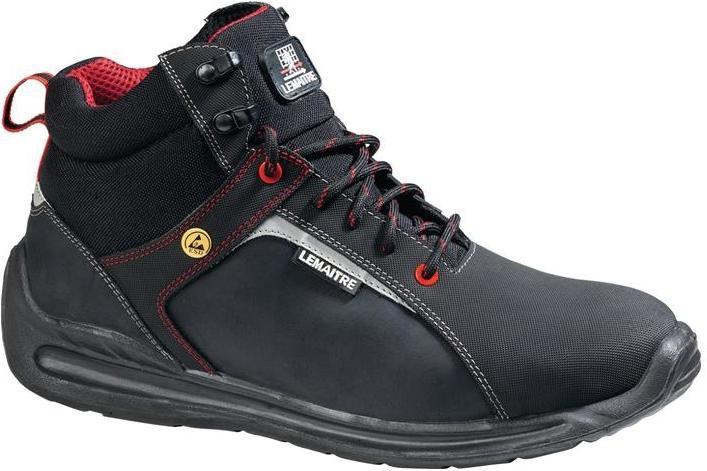 Lemaitre Safety boot Super X High size 47 black S3 SRC ESD EN ISO 20345 buffalo nubuck leather (S3, 47)