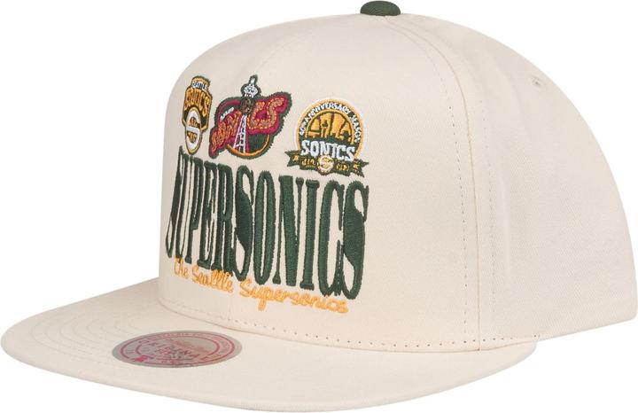 Mitchell & Ness Snapback Cap - RETRO Seattle SuperSonics (One Size)