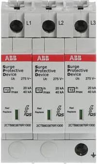 Actual product image ABB Stotz & Kontakt OVR T2 3L 40-275 P QS SPD type 2 for 230/400V TN-C OVR T2 3L 40-275 P QS