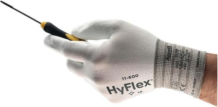 Produktbild Ansell Handschuhe HyFlex 11-600 Grösse 8 weiss EN 388 PSA-Kategorie II (8)