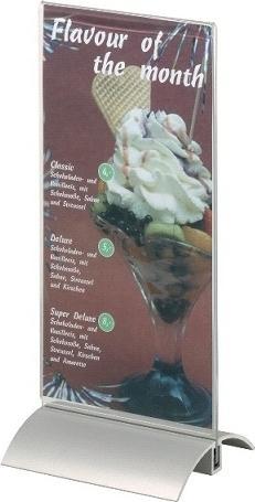 Produktbild Durable Tischaufsteller, Acryl mit Aluminiumfuss (A5)
