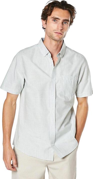 Actual product image Universal Textiles Mens Slub Poplin Short-Sleeved Shirt (XL)