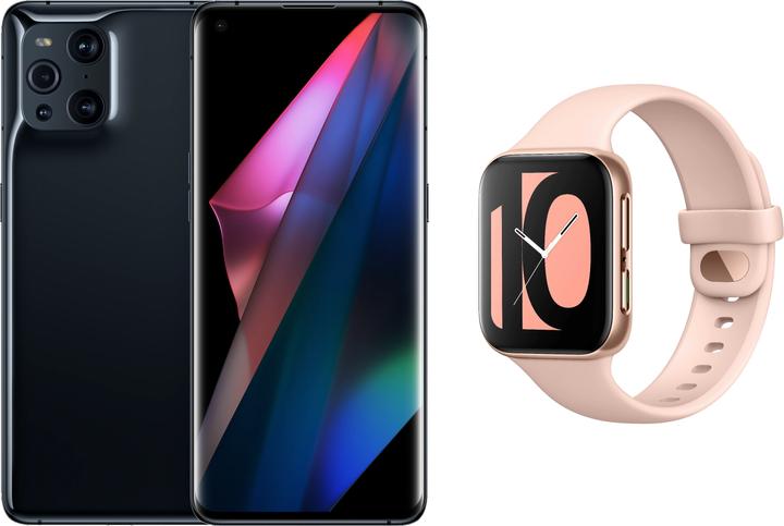 Produktbild OPPO Find X3 Pro + Watch Rose Gold