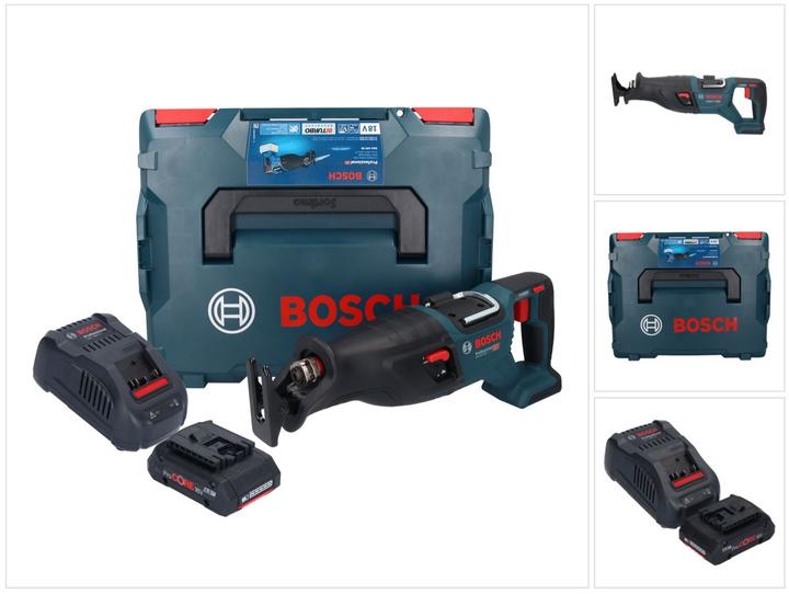 Image du produit Bosch Professional Bosch GSA 18V-28 Scie sabre sans fil 18 V BITURBO Brushless + 1x batterie ProCORE 4,0 Ah + chargeur