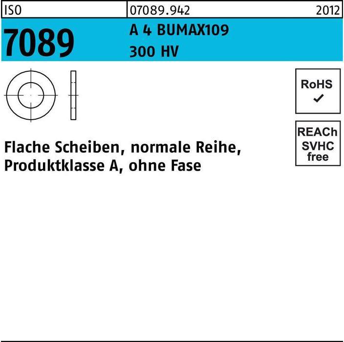 Produktbild Bufab Unterlegscheibe ISO 7089 o.Fase 5 A 4 300 HV BUMAX109