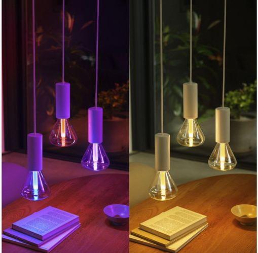Immagine prodotto Philips Hue Triangolo guida luminosa per ambienti bianchi e colorati (E27, 6.80 W, 500 lm, 1 x, G)