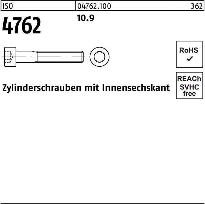 Immagine prodotto Reyher Vite a testa cilindrica ISO 4762 con esagono incassato M 18 x 140 10,9 (25 Viti per pezzo)