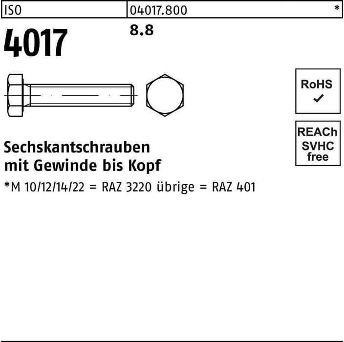 Immagine prodotto Bufab Vite a testa esagonale ISO 4017 VG M 30 x 45 8,8 (10 Viti per pezzo)