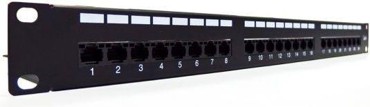 Actual product image Digitus Professional DN-91624U - Patch Panel - RJ-45 X 24 - Black, RAL 9005 - 1U (19")