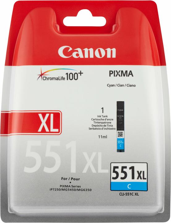 Actual product image Canon Cli-551c XL (C)