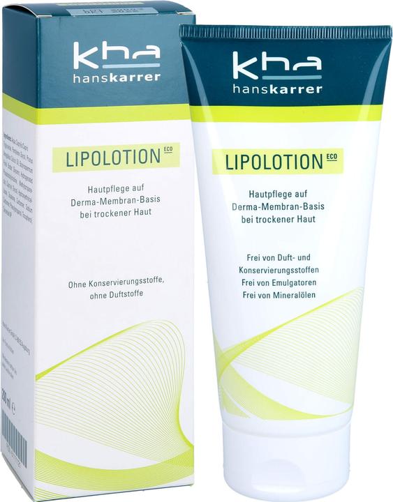 Actual product image Hans Karrer ECO Lipolotion Tube, 200 ml (Body milk, 200 ml)