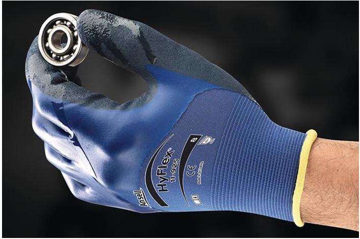 Produktbild Ansell Handschuhe HyFlex® 11-925 Grösse 11 blau EN 388 PSA-Kategorie II (11)