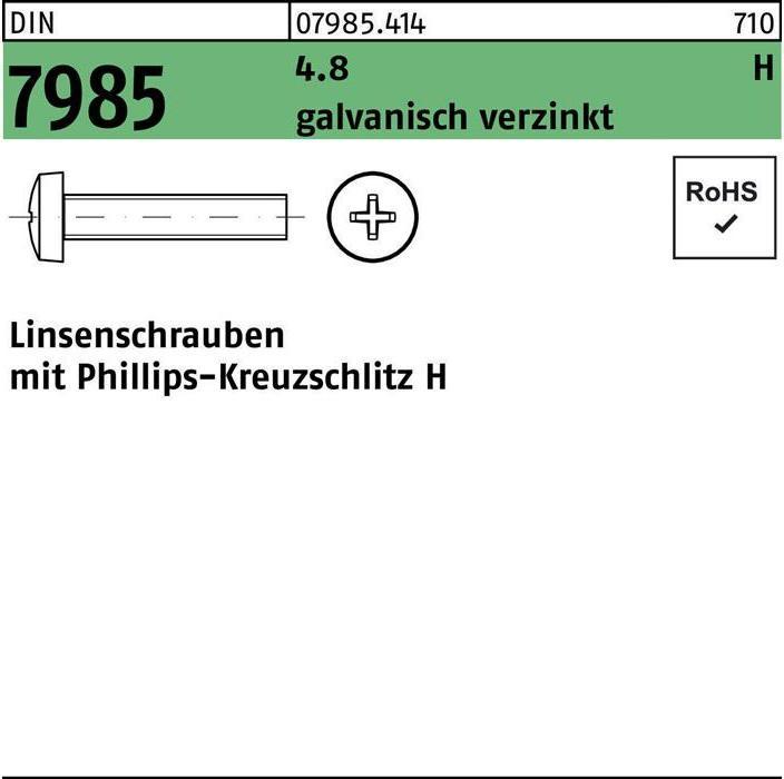 Image du produit DIN 7985/ISO 7045 m.Kreuzschlitz-PH (200 Vis par pièce)