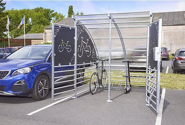 Produktbild Mottez Fahrräderunterstand abschliessbar