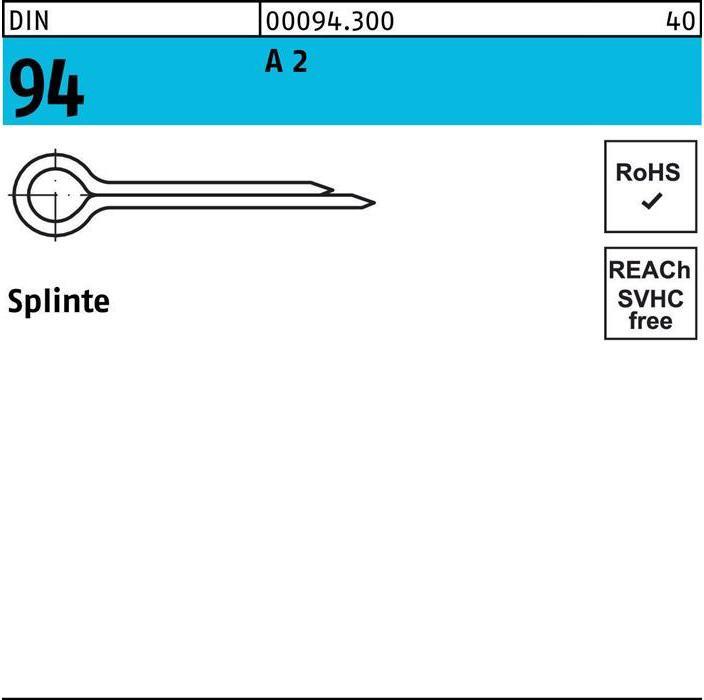 Immagine prodotto Spinotti DIN 94/ISO 1234 8 x 71 A 2 (71 mm)