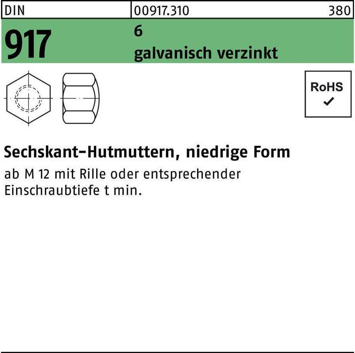 Image du produit DIN 917 niedrige Form