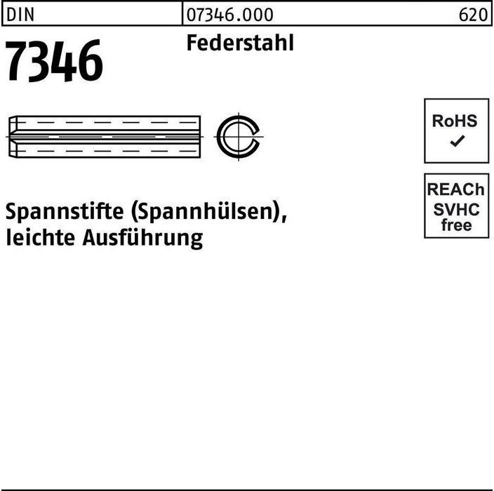 Actual product image Dowel pin DIN 7346/ISO 13337 13 x 10 spring steel light version DIN 7346